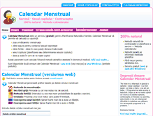 Tablet Screenshot of calendarmenstrual.ro